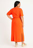 Tee Layered Jersey Midi Dress, SPICY ORANGE image number 1