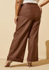 Coated Wide Leg Jeans, Bombay Brown image number 1