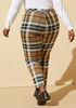 Plaid Power Knit Trousers, Chipmunk image number 1