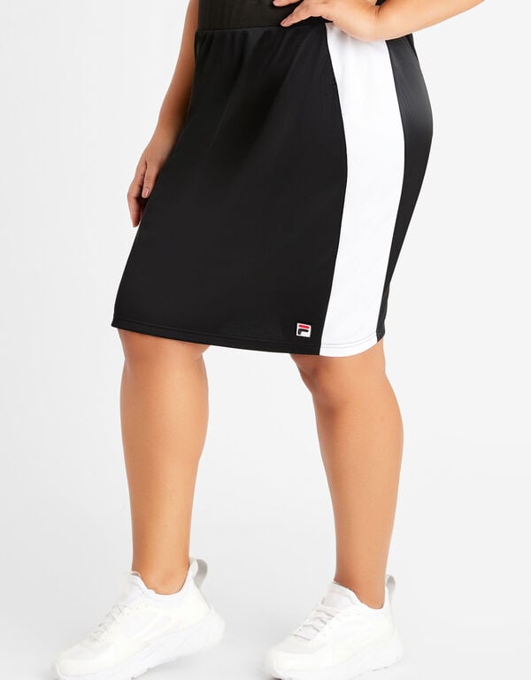 FILA Curve Skirt Squad, Black White image number 0