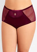 Mesh & Micro High Waisted Brief, Purple image number 0