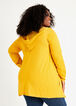 Hooded Open Front Knit Cardigan, Nugget Gold image number 1