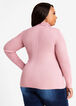 Rib Knit Turtleneck Sweater, Foxglove image number 1