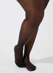 Gold Lurex Opaque Footed Tights, Black image number 0