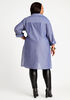Chambray Side Slit Tunic Button Up, Blue image number 1