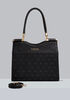 Bebe Aliah Stud Shopper Handbag, Black image number 0