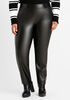 Pull On Faux Leather Skinny Pant, Black image number 0