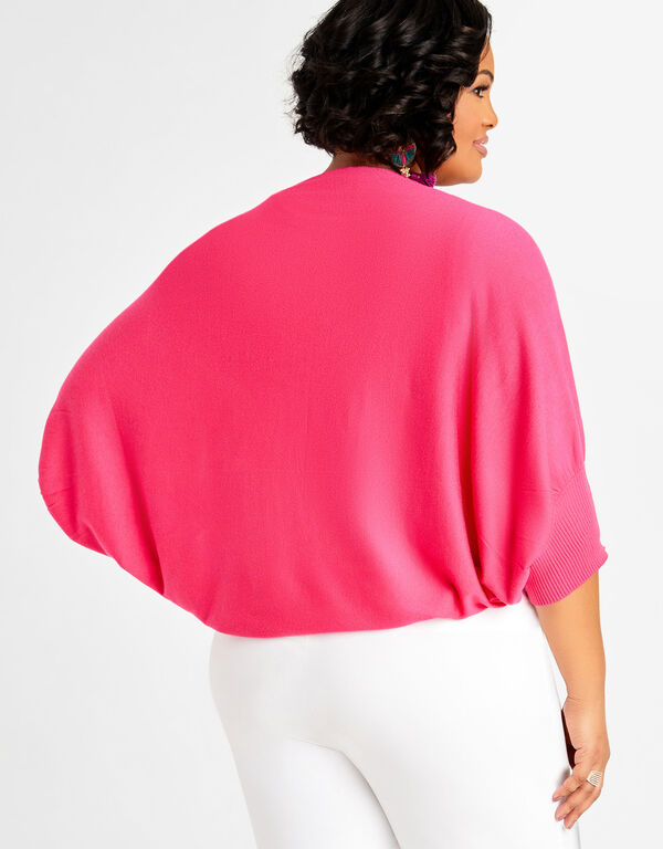 Dolman Shrug Sweater, Fandango Pink image number 1