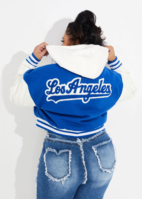 The Los Angeles Baseball Jacket, Royal Blue image number 1