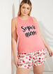 Cozy Couture Super Mom Shorts Set, Pink image number 0