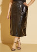 Front Split Midi Skirt, Black image number 2
