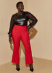 Pull On Straight Leg Trousers, Red image number 3