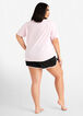 PJ Couture Rainbow Shorts Set, Pink image number 2