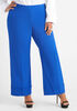 Cuffed High Rise Wide Leg Pants, Sodalite image number 0