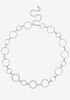 Silver Tone Circle Chain Belt, Silver image number 2