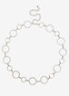 Circle Chain Silver Tone Belt, Silver image number 2