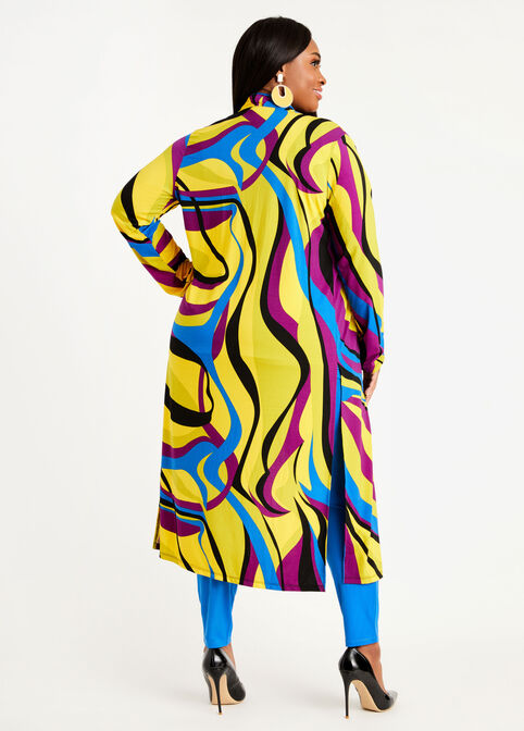 Signature Abstract Open Front Duster, Multi image number 1