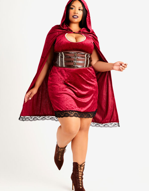 Red Riding Hood Halloween Costume, Red image number 0