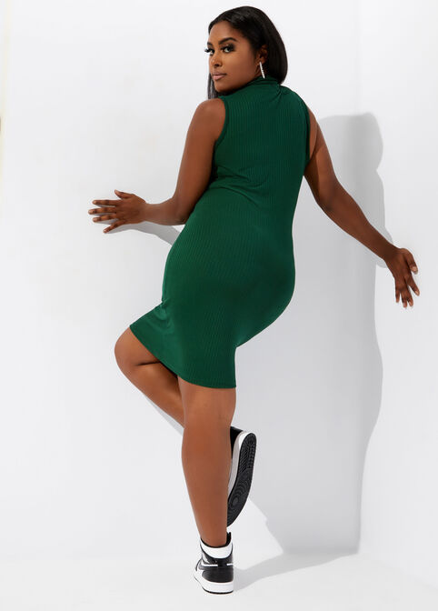 The Evie Dress, Dark Green image number 1