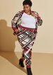 Plaid Drawstring Joggers, Rhododendron image number 4