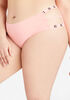 Microfiber Cutout Hipster Panty, Shell Coral image number 3