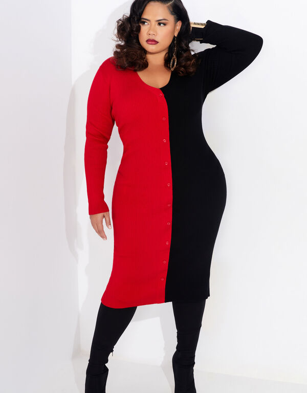 The Ameir Sweater Dress, Red image number 0