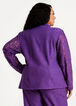 Lace Notch Lapel Blazer, Purple Magic image number 1