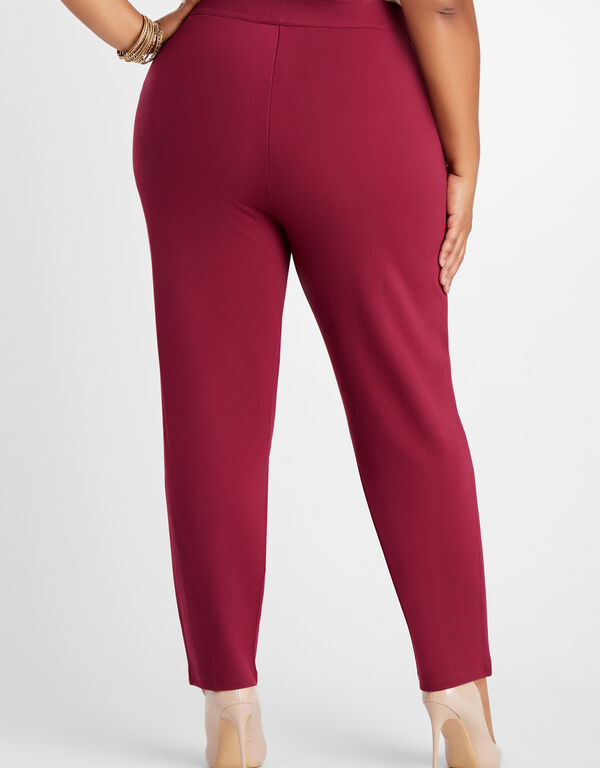 Red Power Ponte Ankle Pant, Rhododendron image number 1