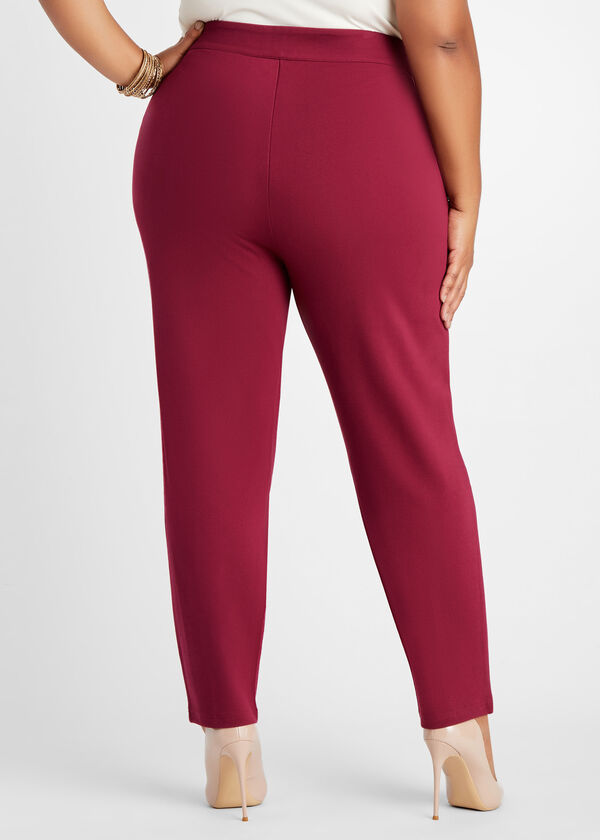 Ponte Ankle Pants, Rhododendron image number 1