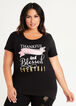 Thankful Blessed Graphic Tee, Black image number 0