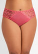 Mesh & Lace Cutout Brief Panty, Fuchsia image number 0