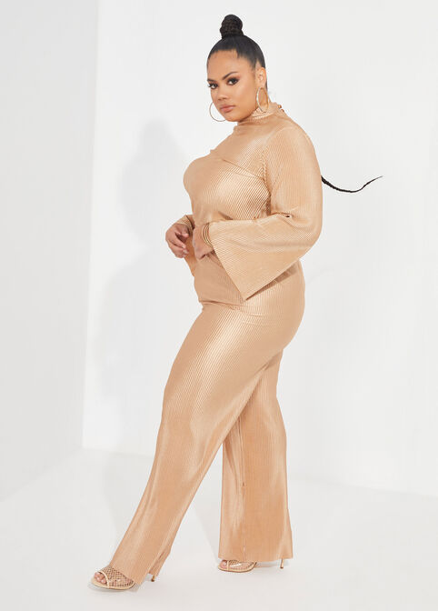 The Kylie Wide Leg Pants, Silver image number 2