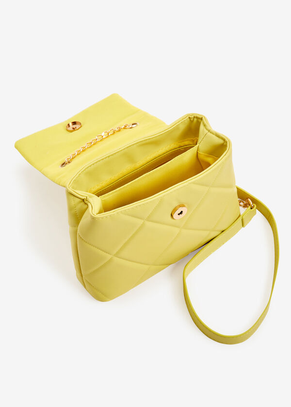 Bebe City Quilted Crossbody, Lemon image number 2
