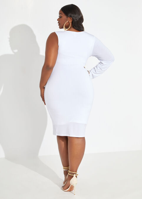 The Cher Bodycon Dress, White image number 1