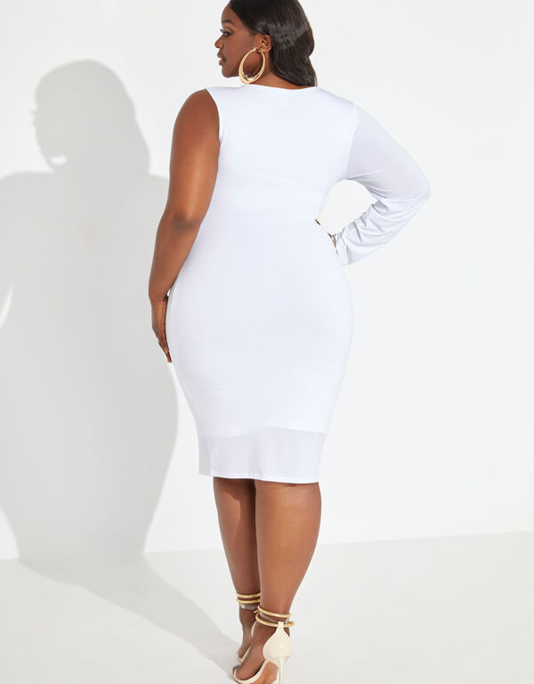 The Cher Bodycon Dress, White image number 1