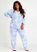Aria Paisley Cotton 2PC Pajama Set, Blue image number 0