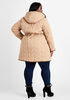 Vince Camuto Hooded Quilted Coat, Camel Taupe image number 1