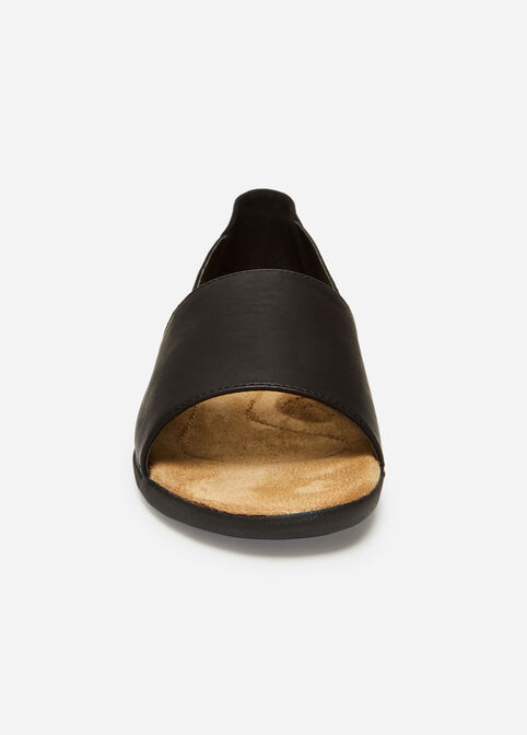 Sole Lift Faux Leather Slip-Ons, Black image number 4
