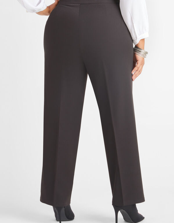 Straight Leg Trousers, Black image number 1