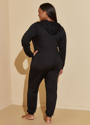 Logo French Terry Onesie, Black image number 1