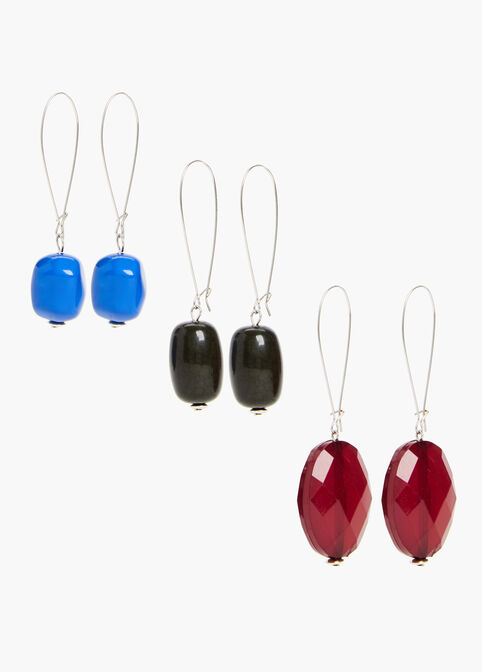 Mixed Bead Drop Earrings Set, Multi image number 0