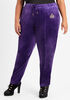 Royalty Velour Track Pants, Acai image number 0