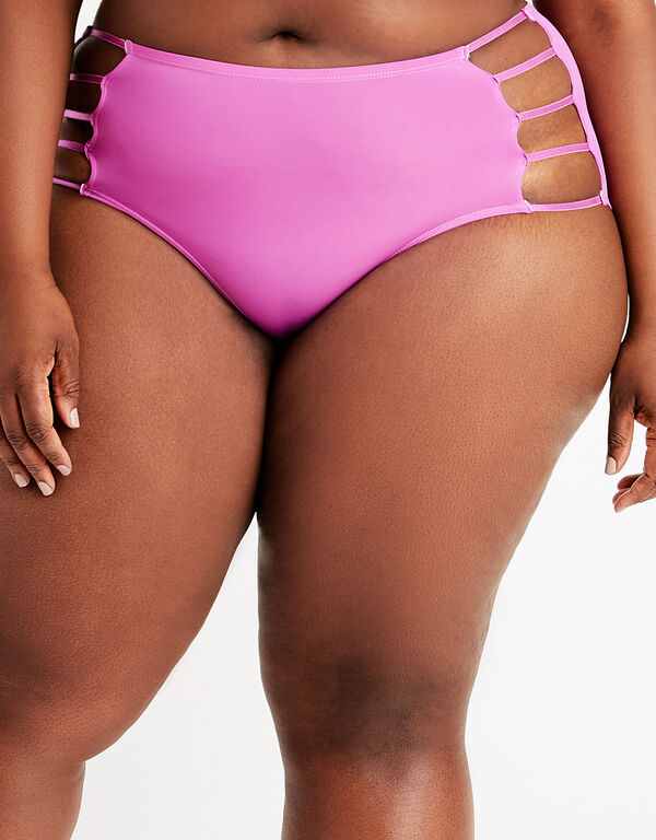 Cutout Micro Hipster Briefs, Fuchsia image number 1