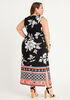Tall Belted Border Maxi Dress, Multi image number 1