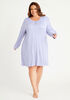 Carole Hochman Striped Sleepshirt, Light Pastel Blue image number 0