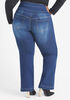 High Rise Straight Leg Jeans, Dk Rinse image number 1