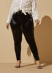 Faux Patent Leather Leggings, Black image number 2