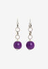 Purple Bead Chain Drop Earrings, Purple Magic image number 1