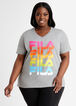Plus Size FILA Curve Helga Tee Plus Size Womens Work Out Tops & Clothing image number 0