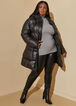 Toggle Hooded Puffer Coat, Black image number 2